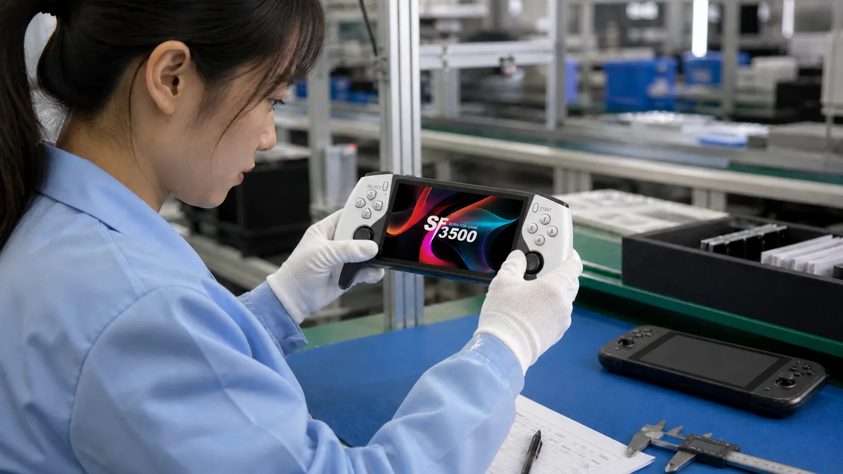 Handheld console sample evaluation