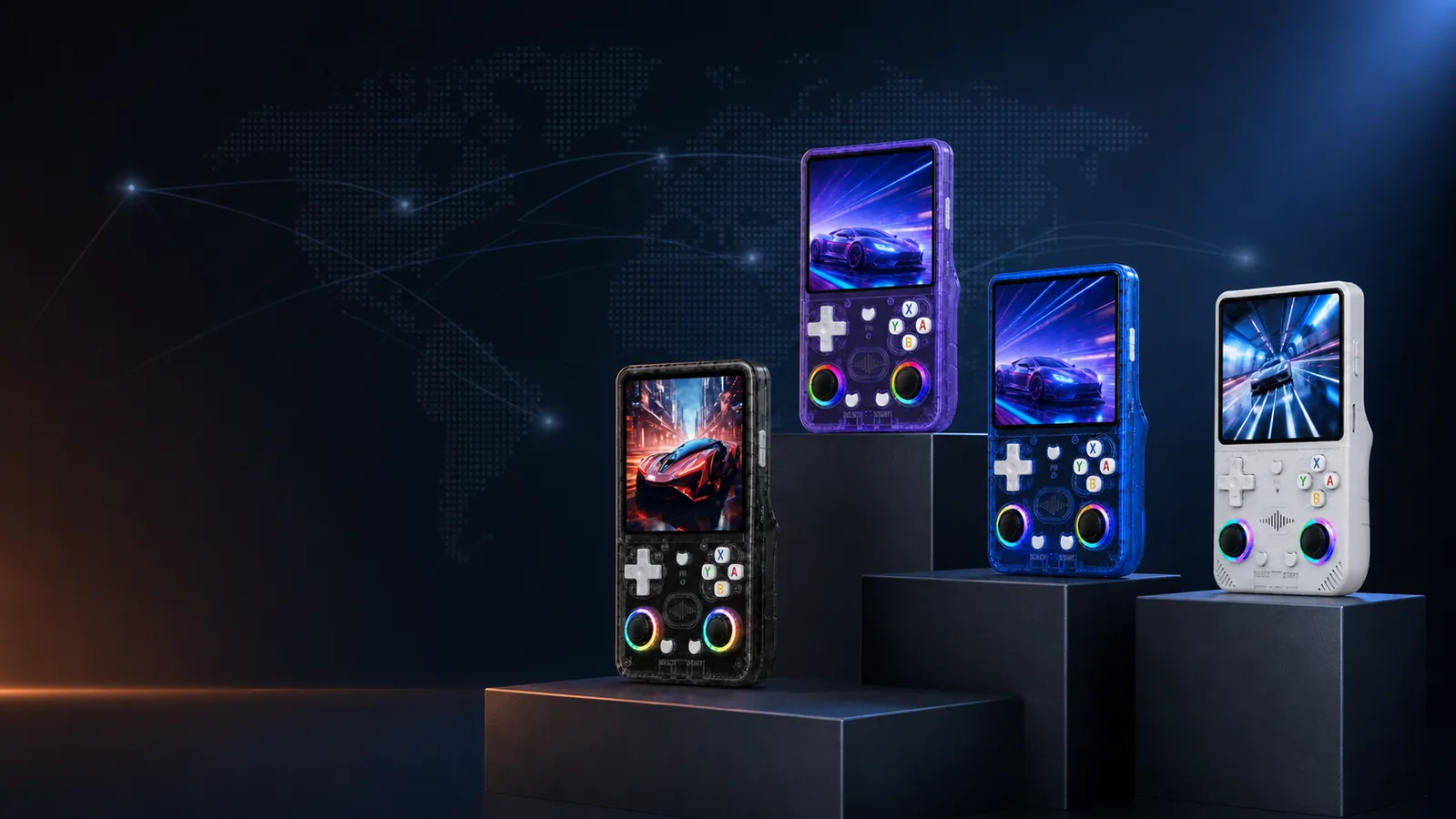 Company GAMEACRE handheld console range for global business partners