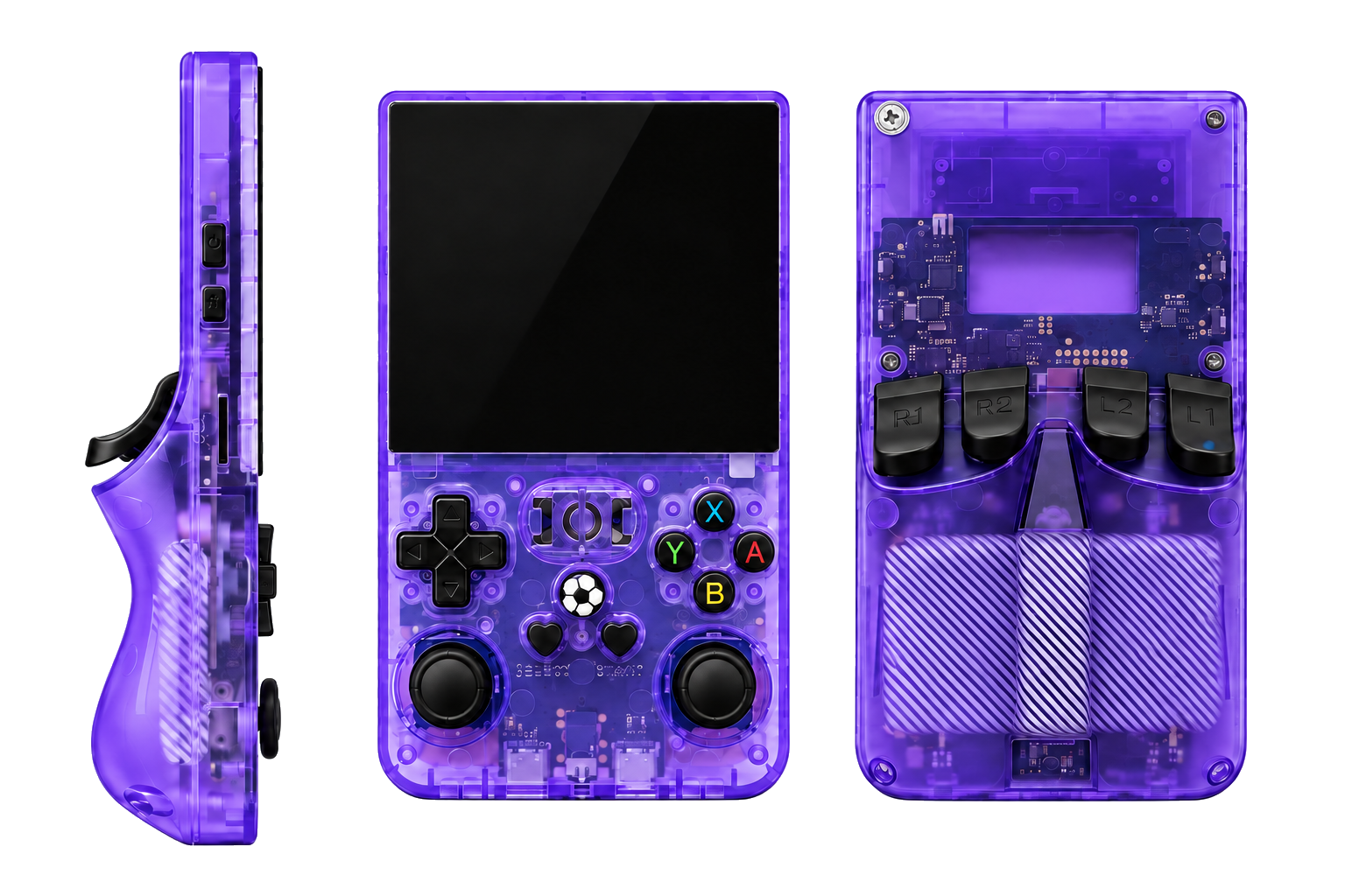 Gameacre Purple Console Three View Transparent V3