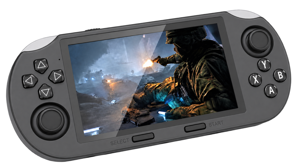 SF3000 black horizontal handheld game console
